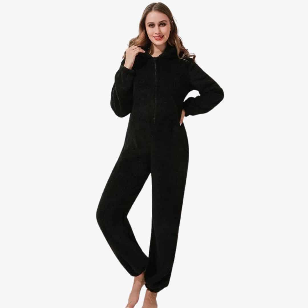 Generisch Combinaison Thermique Pour Femme En Polaire Chaude Douce Et