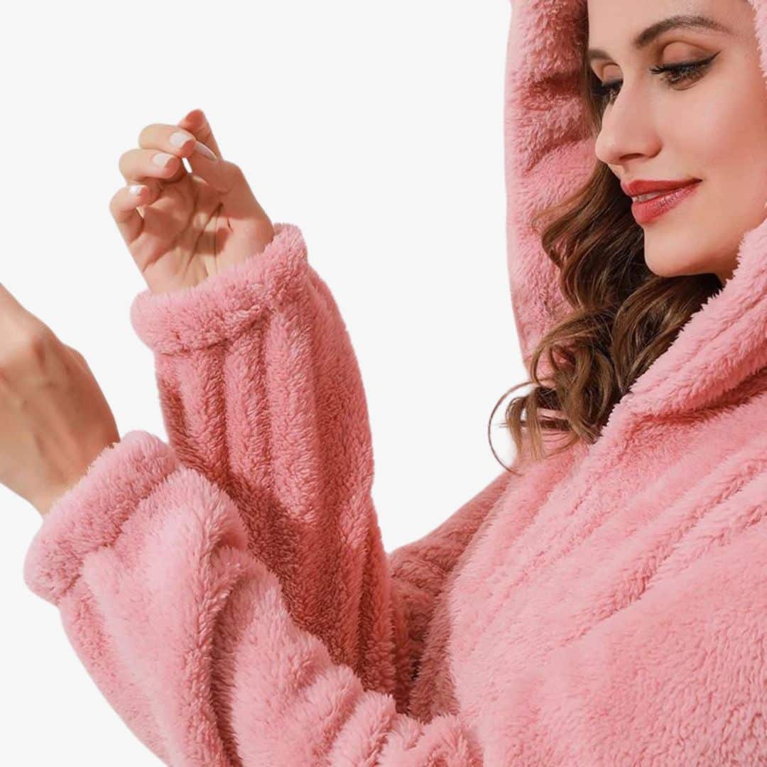 SS7 Grenouillère Pyjama Fille Tout En Un Polaire - Costume Lapin Doux Avec Capuche