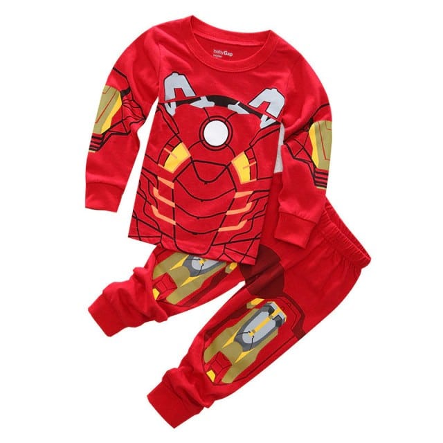 Pyjama rouge Iron man pour garçon très haute qualité à la mode