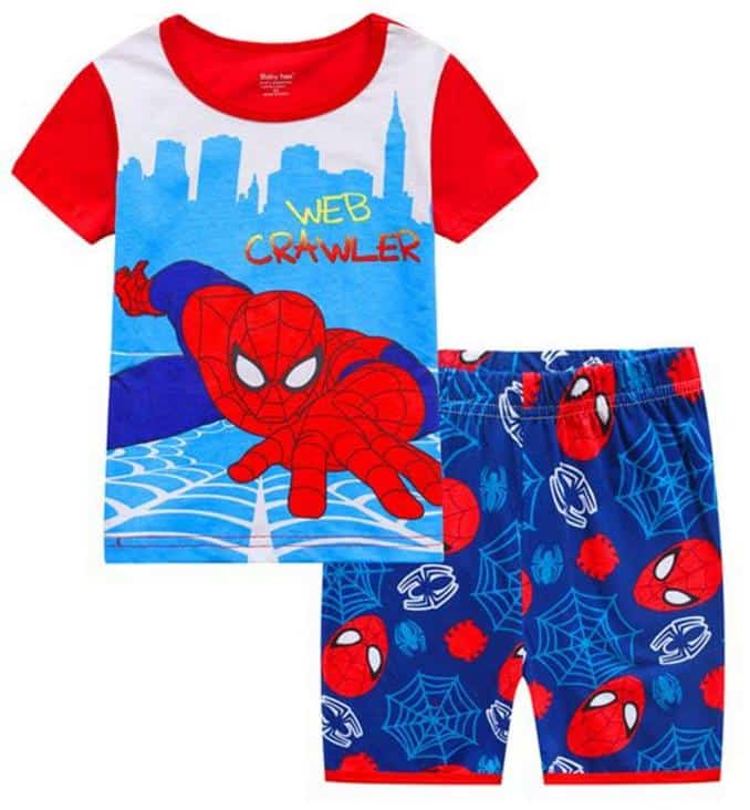 Pyjama d’été Spiderman en coton pour garçons pyjama deux pieces spiderman en coton 10