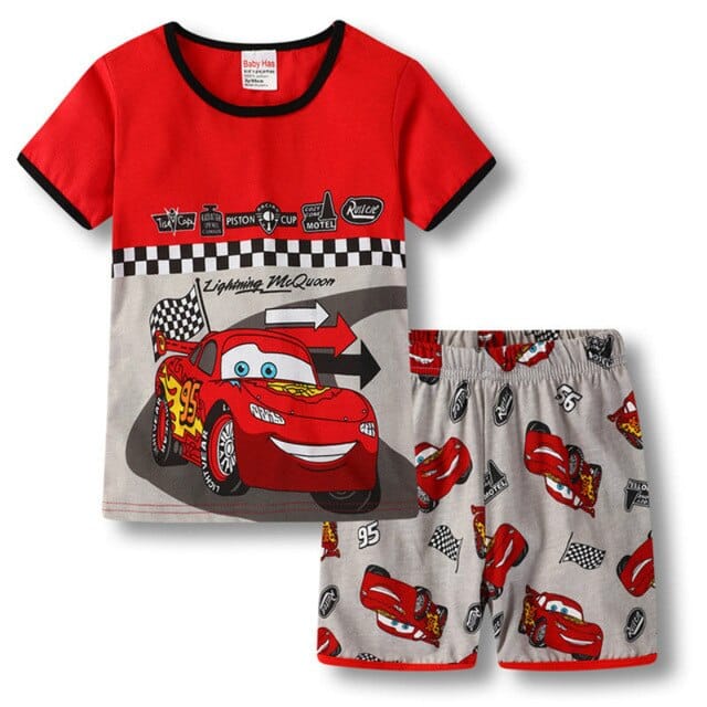 Pyjama deux pièces motif McQueen de cars coton à la mode