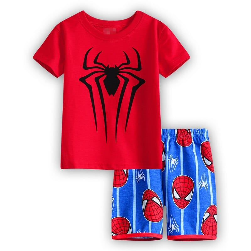 Ensemble pyjama en coton motif Spiderman pour garçons pyjama deux pieces spiderman en coton 22