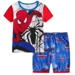 Pyjama d’été deux pièces motif Spiderman en coton très haute qualité à la mode