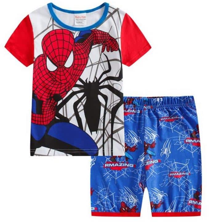 Pyjama d’été deux pièces motif Spiderman en coton pyjama deux pieces spiderman en coton 26