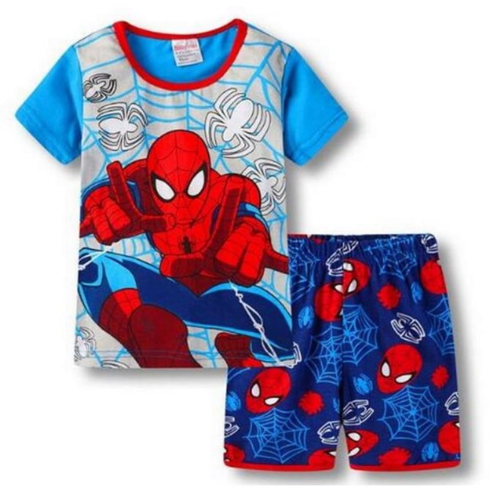 Pyjama bleu Spiderman deux pièces en coton pyjama deux pieces spiderman en coton 5