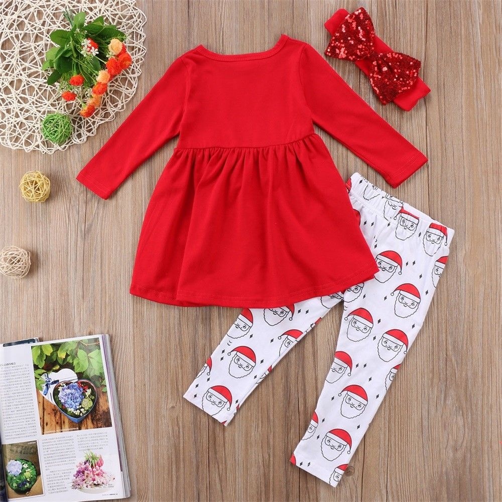 Ensemble de vêtements robe de noël pour bébé fille • Tous en Pyjama