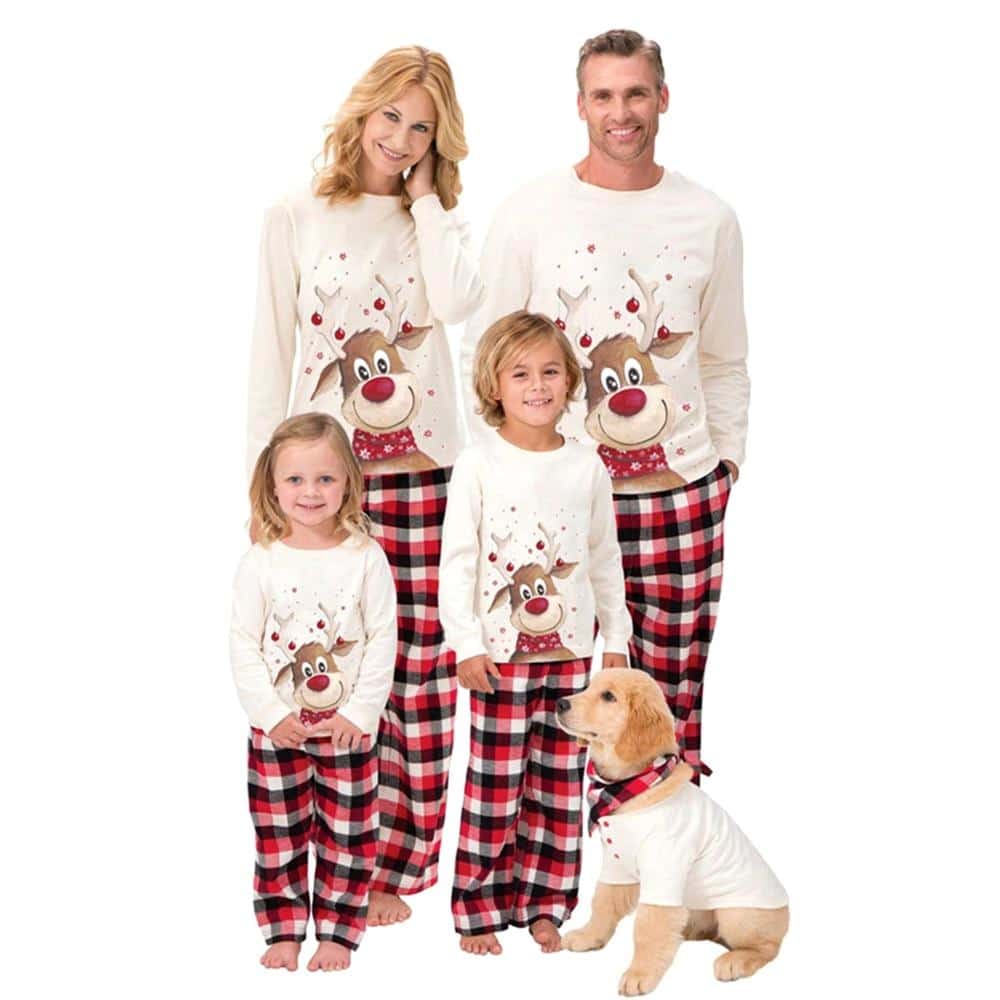 Ensemble pyjama de Noël pour famille Renne de Noel très haute qualité à la mode