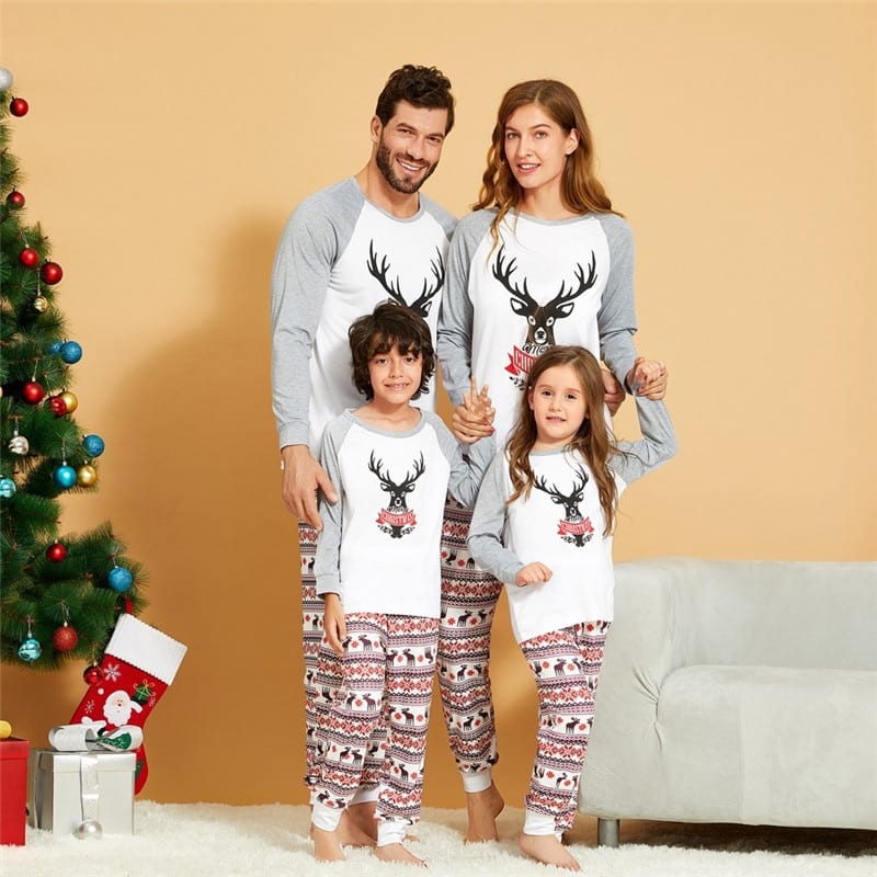 Ensemble pyjama de noël pour toute la famille cerf de Noel ensemble pyjama de noel pour toute la famille cerf de noel 2