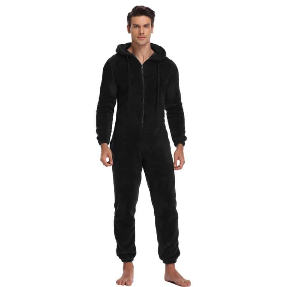 Pyjama combinaison doux et chaud à capuche pour homme pyjama combinaison doux et chaud a capuche pour homme