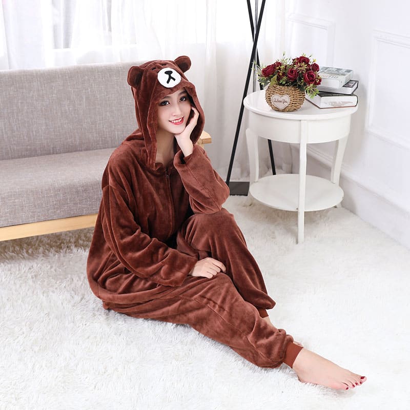 Pyjama doux ours pour femmes et hommes pyjama doux ours pour femmes et hommes