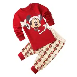 Ensemble pyjama Mickey en Père Noël à la mode, haute qualité