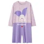 Pyjama pantacourt mignon Porcinet violet à la mode très bonne qualité