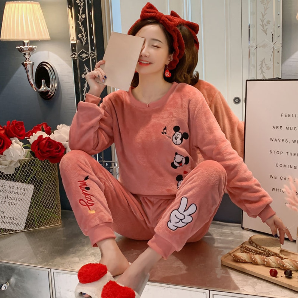 Pyjama rose Mickey pour femme pyjama rose mickey pour femme