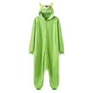Combinaison pyjama Monstre et Compagnie Mike vert à la mode