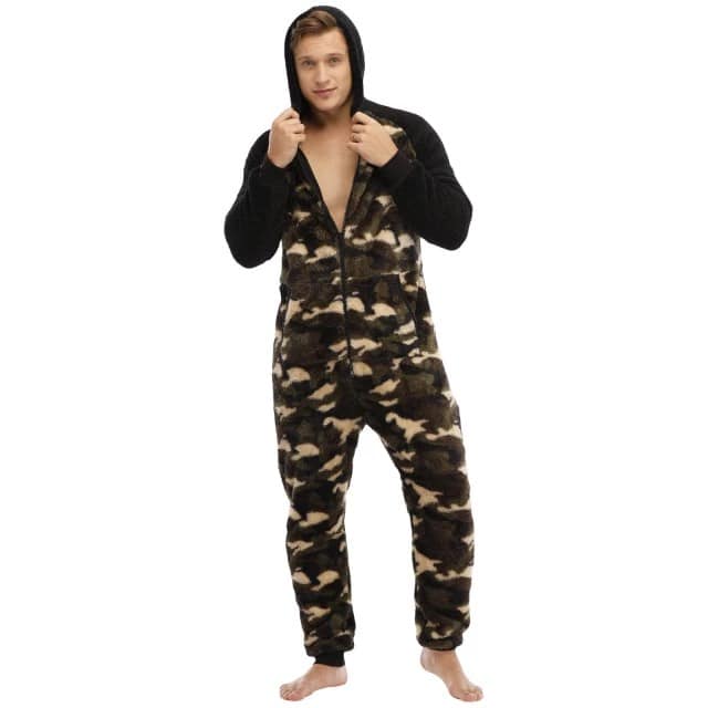 Combinaison pyjama polaire à motif militaire combinaison pyjama polaire a motif militaire s 2