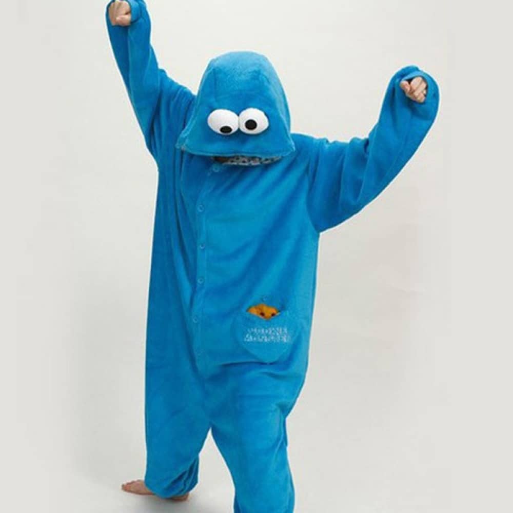 Combinaison de pyjama Muppet Show bleu avec un fond blanc