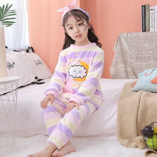 Pyjama polaire coloré pour enfants pyjama polaire colore pour enfants 2