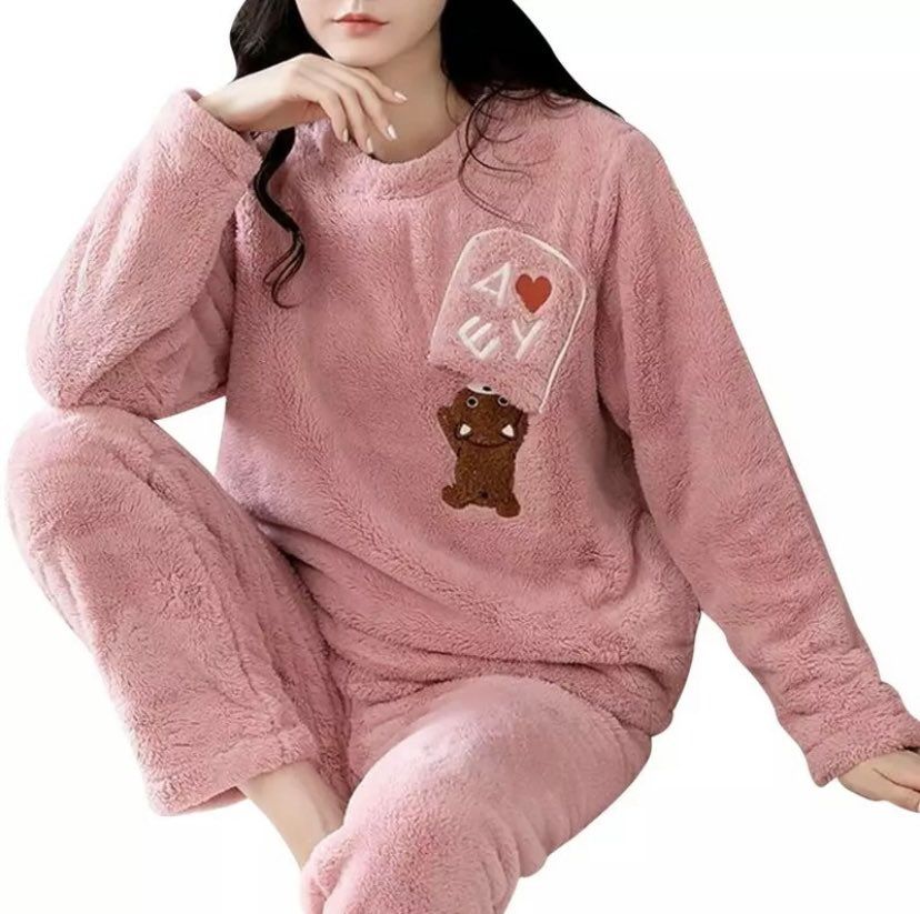 Pyjama polaire pour femme motif ours pyjama polaire pour femme motif ours 2