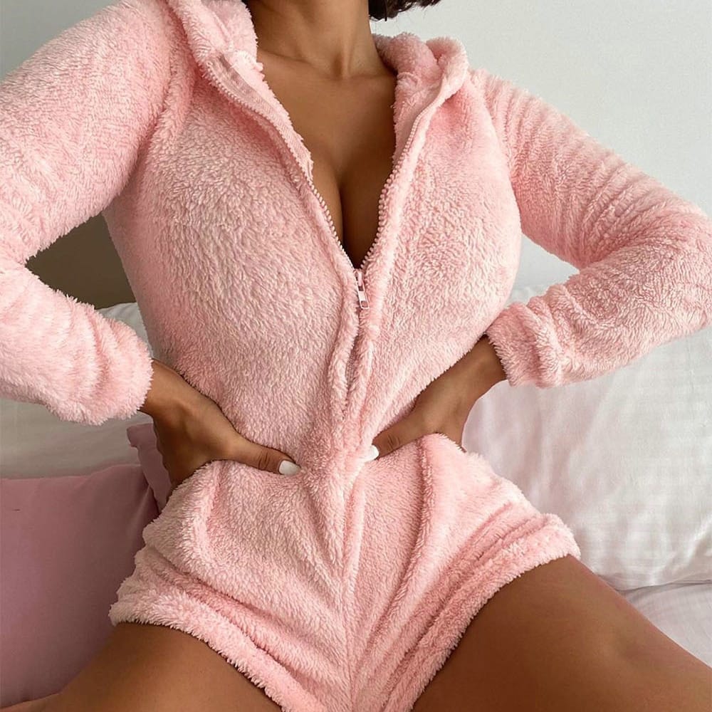 Pyjama sexy rose pour femmes • Tous en Pyjama !