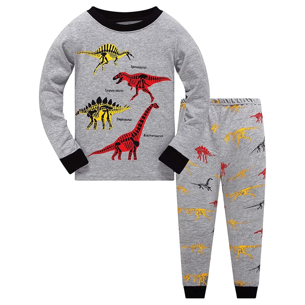 Pyjamas deux pièces imprimé dinosaure pour petit garçon pyjamas deux pieces imprime dinosaure pour petit garcon 2
