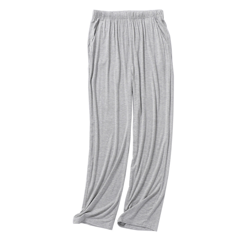 Pyjama pour homme d'été fluide de couleur gris