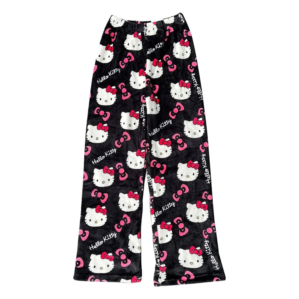 Haut De Pyjama Hello Kitty à Manches Longues - Taille S - Multicolore à Pois - Occasion Très Bon état
