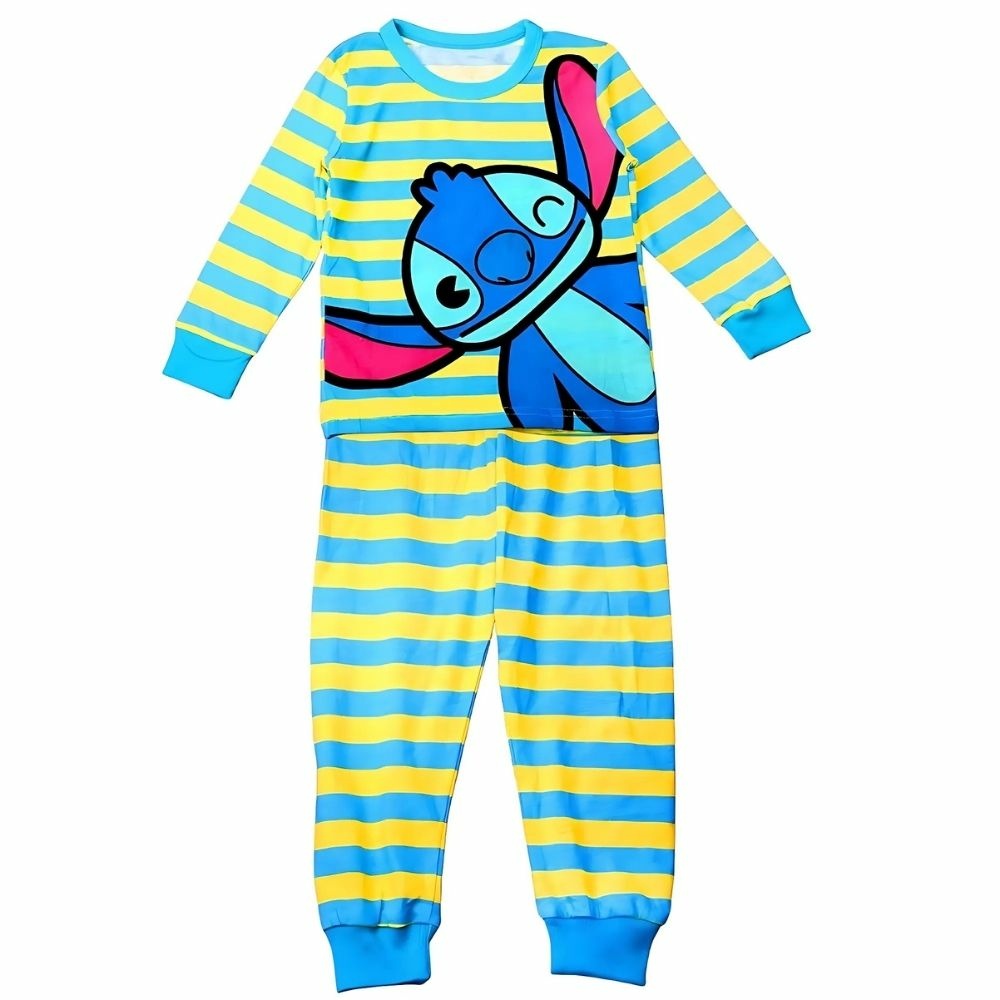 Pajamas Sur Pyjama Stitch Pyjama Stitch Rayé Pour Enfant • Tous En