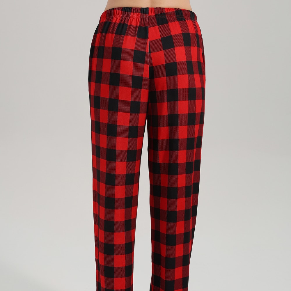 Pantalon Ecossais Pantalon Rouge A Carreaux Pantalon Pyjama De
